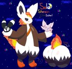 anthro big_butt black_sclera butt clothing feral half_clothed male sky solar_stareon_(luigidoesathing) solo star starry_sky tail luigidoesathing nintendo pokemon eeveelution espeon generation_2_pokemon pokemon_(species) umbreon absurd_res hi_res