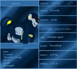 2016 4_toes akelah_(looweezah) blue_body blue_fur character_name colored digital_media_(artwork) english_text fangs feet feral fur fur_markings gender_symbol generation_4_pokemon half-closed_eyes hi_res leg_tuft looweezah luxray maktub_fanclub male markings model_sheet moveset multicolored_body multicolored_fur narrowed_eyes nintendo open_mouth paws pink_nose pink_tongue pokemon pokemon_(species) quadruped raised_foot red_eyelids shaded simple_shading solo stated_adult stated_age stated_gender stated_height stated_weight symbol tail tail_tuft teeth text toes tongue tuft yellow_inner_ear yellow_markings yellow_tail_tuft