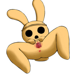 anthro anus brown_body female genitals lying on_back presenting presenting_vulva simple_background solo spread_legs spread_vulva spreading vulva white_background uhee animal_crossing nintendo coco_(animal_crossing) gyroid lagomorph leporid mammal rabbit 1:1 2015 censored shaded