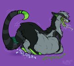 ambiguous_gender bodily_fluids burping feral saliva same_size sloshing_belly tail vore kuppy mythology amylia_(amithymyr) vex_(tariqcantor) dragon hybrid mythological_creature mythological_scalie scalie hi_res