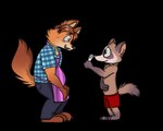 blush duo male overweight overweight_male pregnant pregnant_male slightly_chubby dontbeazombie disney zootopia gideon_grey travis_(zootopia) black-footed_ferret canid canine fox mammal mustelid musteline red_fox true_fox true_musteline weasel 5:4 alpha_channel