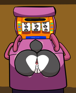 anthro anus arcade_machine black_body black_fur butt countershade_torso countershading erotic_arcade_machine eyewear female free_use fucking_machine fur genitals hair handle heart_symbol machine nude ponytail questionable_consent rear_view shaking_butt slot_machine smile solo stuck sunglasses tail text tongue tongue_out vulva young young_anthro young_female unknown_artist blizzard_entertainment warcraft li_li_stormstout bear mammal pandaren 2018 colored digital_drawing_(artwork) digital_media_(artwork) hi_res pixel_(artwork)