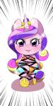 anthro anthrofied biped chibi clothed clothing crown cutie_mark female hair headgear horn looking_at_viewer multicolored_hair purple_eyes smile solo swimwear tiara walking wings naoki friendship_is_magic hasbro my_little_pony mythology princess_cadance_(mlp) equid equine mammal mythological_creature mythological_equine winged_unicorn 1:2 2013 digital_media_(artwork)