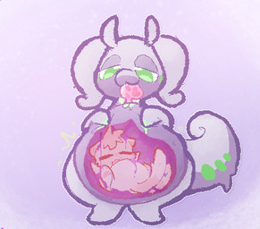 ambiguous_gender anthro belly big_belly big_tail blep bodily_fluids dripping duo emanata endosoma eyes_closed fully_inside fur goo_drip green_eyes green_slime green_spots head_tuft inside_stomach larger_pred lidded_eyes looking_at_belly orange_body orange_fur overweight pear-shaped_figure pseudo_hair purple_body purple_skin purple_slime reclining relaxing rumbling_stomach safe_vore saliva saliva_on_tongue satisfied satisfied_look semi-anthro size_difference smile smooth_skin spots standing stomach_acid tail tongue tongue_drip tongue_out toony tuft vore wide_hips willing_prey x-ray_view qwishiflavor nintendo pokemon generation_6_pokemon goodra pokemon_(species) 2025 full-length_portrait portrait