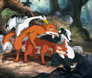 badger_(animals_of_farthing_wood) bisexual bodily_fluids cloaca_juice cloacal fellatio female female_penetrated feral feral_on_feral feral_penetrated feral_penetrating feral_penetrating_feral genital_fluids group group_sex male male/female male/male male_penetrated male_penetrating male_penetrating_female male_penetrating_male oral oral_penetration penetration penile sex spitroast vaginal vaginal_penetration mcfan animals_of_farthing_wood badger_(aofw) fox_(animals_of_farthing_wood) vixen_(animals_of_farthing_wood) whistler_(animals_of_farthing_wood) avian badger bird canid canine fox heron mammal mustelid musteline pelecaniform