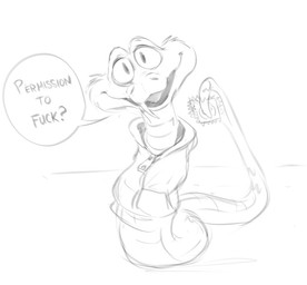 clothed clothed_feral clothing condom dialogue fangs feral hoodie looking_at_viewer male requesting scales sex_request sexual_barrier_device solo speech_bubble tail teeth text topwear unused_condom wrapped_condom trashtikko disney zootopia gary_de'snake pit_viper reptile scalie snake viper english_text monochrome