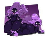 balls big_butt butt cherryfox73 duo gastly generation_1_pokemon genitals ghost huge_butt humanoid looking_at_viewer looking_back male nintendo not_furry nude open_mouth penis pokemon pokemon_(species) simple_background smile solo spirit teeth thick_thighs tongue tongue_out wide_hips
