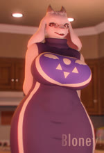 anthro big_breasts bouncing_breasts breasts clothed clothing curvy_figure dancing eyewear female floppy_ears fur glasses hip_sway horn looking_at_viewer lop_ears mature_anthro mature_female music solo standing synced_to_music text voluptuous wide_hips bloney dogzeela_(modeler) earthbound_(series) nintendo undertale undertale_(series) toriel boss_monster_(undertale) bovid caprine goat mammal 2023 3d_(artwork) 3d_animation animated digital_media_(artwork) hi_res short_playtime sound webm