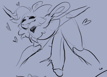 anthro bent_over big_penis femboy genitals heart_symbol huge_penis looking_pleasured male penis solo thecrowartist taro_(welwraith) arthropod insect lepidopteran moth hi_res