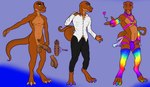 claws clothing femboy foreskin genitals heart_(marking) heart_pubes jockstrap leggings legwear male markings multiple_poses nude penis pose pride pubes simple_background solo tail toe_claws underwear arkanumzilong_(artist) dinosaur prehistoric_species reptile scalie theropod tyrannosaurid tyrannosauroid tyrannosaurus tyrannosaurus_rex absurd_res hi_res model_sheet