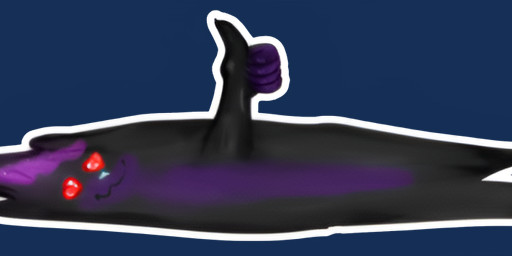 anthro blue_nose fur gesture hand_gesture heart_eyes heart_symbol male molten multicolored_body multicolored_fur outline puddle simple_background solo sticker thumbs_up transparent_background two_tone_body two_tone_fur emailty kitsunaki canid canine fox mammal 2025 alpha_channel shaded