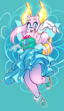 antennae_(anatomy) anthro armwear arthropod_abdomen big_breasts blue_eyes blue_wings breasts clothed clothing dress elbow_gloves female footwear gloves hair handwear insect_wings looking_at_viewer neck_tuft open_mouth pink_body pink_hair shoes solo tuft white_armwear white_clothing white_elbow_gloves white_gloves white_handwear wings jamoart polly_amethyst arthropod insect lepidopteran moth 2023 absurd_res hi_res