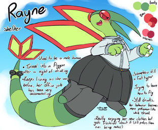 3_fingers accessory after_transformation back_wings blush bottomwear clothing cloud dress female feral fingers furgonomics gender_transformation looking_up pokemorph ribbons skirt smile solo tail tail_accessory tail_ribbon text thick_thighs transformation wide_hips wings nulloffset nintendo pokemon rayne_(nulloffset) flygon generation_3_pokemon pokemon_(species) absurd_res digital_media_(artwork) english_text hi_res