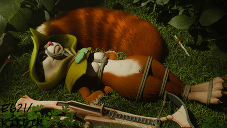 4_fingers anthro arms_tied bound female fingers forest legs_tied linked lying on_back plant solo tree kiklik ano_delta_(modeler) dota valve hoodwink_(dota) mammal rodent sciurid 16:9 3d_(artwork) digital_media_(artwork) hi_res widescreen
