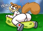 anthro butt female female_anthro flower flower_cloud_(spongebob) grass green_grass plant presenting sandy's_treedome solo sponge tail underwater water weirdkoaladream nickelodeon spongebob_squarepants sandy_cheeks ambient_coral ambient_sealife mammal rodent sciurid tree_squirrel hi_res