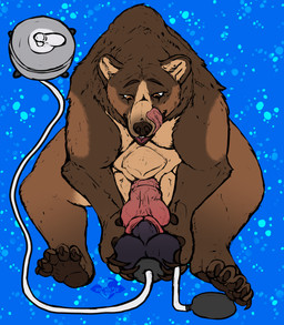 abdominal_bulge abstract_background anatomically_correct anatomically_correct_genitalia anatomically_correct_penis animal_genitalia animal_penis arm_markings aroused balls bear_ears belly big_balls big_penis bladder bladder_bulge bladder_fucking bladder_penetration brown_arms brown_body brown_ears brown_fur brown_hands brown_legs cheek_markings claws cum_tube dildo dildo_in_penis dildo_in_urethra dildo_insertion dildo_knotting erection eyebrows facial_markings feet feral flared_dildo front_view fur genitals hair head_markings huge_balls huge_penis inflatable_dildo inflatable_sex_toy inflatable_toy knot knotted_dildo knotted_equine_dildo knotted_sex_toy knotting large_penetration licking licking_lips male male_feral male_penetrated mane mane_hair markings masturbation multicolored_body multicolored_fur nude open_mouth organs pawpads paws penetration penile penile_knotting penile_masturbation penile_penetration penis plantigrade quadruped sex sex_toy sex_toy_in_penis sex_toy_in_urethra sex_toy_insertion simple_background sitting solo tan_balls tan_belly tan_body tan_fur tongue tongue_out urethral urethral_knotting urethral_penetration ursine_ears ursine_genitalia ursine_penis vein veiny_penis third-party_edit yonnixart kuruk_(character) bear brown_bear grizzly_bear mammal ursidae ursine 2025 absurd_res digital_drawing_(artwork) digital_media_(artwork) hi_res sketch