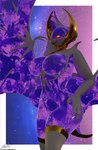 anthro areola breasts clothing female hand_on_hip leggings legwear nipples nude purple_areola purple_nipples solo text hiddenmask18 nintendo pokemon generation_7_pokemon legendary_pokemon lunala pokemon_(species) 3d_(artwork) blender_(artwork) digital_media_(artwork) hi_res url