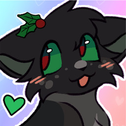 black_body black_fur blush blush_lines female feral freckles fur glistening glistening_eyes green_eyes green_sclera grey_body grey_fur heart_symbol holly_(plant) open_mouth outline plant pupils red_eyes red_pupils simple_background smile wastepaw warriors_(book_series) hollyleaf_(warriors) domestic_cat felid feline felis mammal 1:1 flat_colors low_res
