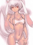 animal_ears areola bare_shoulders bikini breasts camel_toe cleavage clothed clothing cut_off erect_nipples female flat_belly frontal_view hair hands hip humio kyubey looking_away navel nipples no_feet outline plain_background pose pubic_mound puella_magi_madoka_magica red_eyes short_hair skimpy sling_bikini smile solo swimsuit thighs under_boob white_background white_hair white_skin
Rating: Questionable
Score: 29
User: Adams
Date: November 03, 2012