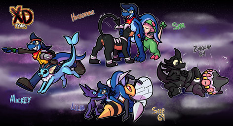 2_horns 2_toes 3_toes 4_fingers accessory after_explosion ambiguous_gender anal antennae_(anatomy) anthro anthro_on_anthro anthro_on_feral anthro_penetrating anthro_penetrating_feral balls bestiality big_balls big_penis black_antennae black_balls black_body black_clothing black_exoskeleton black_eyes black_footwear black_fur black_glans black_nose black_penis black_sclera black_shirt black_shoes black_stripes black_topwear blue_body blue_bottomwear blue_clothing blue_fur blue_hair blue_pants blue_penis blue_scales blush bodily_fluids bottomwear claws clothing cum cum_from_vagina cum_in_vagina cum_inside cum_on_penis cum_splatter curling_toes cute_fangs deep_throat drooling duo erection exoskeleton eye_roll eyes_closed eyewear eyewear_only fangs feet fellatio female female_penetrated feral feral_penetrated fin finger_claws fingering fingerless_gloves fingers footwear fur genital_fluids genitals glans glasses glasses_askew glasses_only gloves green_body green_clothing green_gloves green_handwear grey_eyewear grey_glasses grin group group_sex hair hand_holding handwear head_fin head_grab headband heart_eyes heart_symbol hip_grab horn humanoid_genitalia humanoid_on_anthro humanoid_penis insect_wings interspecies kerchief looking_pleasured looking_up lying male male/ambiguous male/female male_penetrating male_penetrating_female markings motion_lines multi_eye nude on_back open_mouth oral oral_penetration orange_body orange_fur pants penetration penile penis pink_claws pose purple_body purple_eyes red_headband red_kerchief red_sclera rimming saliva scales sex sharp_teeth shirt sitting smile smoke smoke_cloud soot soot_covered spade_tail striped_body striped_exoskeleton stripes surprised tail tail_fin tan_body teeth threesome thrusting toe_claws toes topwear trio vaginal vaginal_fingering vaginal_fluids vein veiny_penis vulva wearing_glasses white_body white_claws white_eyes white_horn white_markings wings yellow_body yellow_clothing yellow_exoskeleton yellow_kerchief yellow_markings yellow_sclera yellow_shirt yellow_topwear ultilix nintendo pokemon ulti_(ultilix) arthropod beedrill breloom claydol eeveelution generation_1_pokemon generation_2_pokemon generation_3_pokemon houndoom humanoid lizard pokemon_(species) reptile sableye scalie vaporeon 2026 hi_res multiple_images