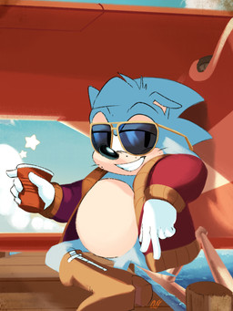 blue_body blue_fur boots clothing eyewear footwear fur gloves handwear jacket looking_at_viewer male shoes smile smiling_at_viewer solo sunglasses topwear artisyone sega sonic_the_hedgehog_(comics) sonic_the_hedgehog_(series) sonic_the_hedgehog_(shogakukan) paulie_the_hedgehog eulipotyphlan hedgehog mammal 3:4 hi_res
