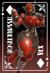antennae_(anatomy) big_breasts breasts card clothing eyelashes faceless_character faceless_female female footwear heart_eyes heart_symbol high_heels looking_at_viewer machine penetrable_sex_toy playing_card pose sex_toy sexbot shoes solo thick_thighs translucent translucent_body wide_hips jaller_arts nkaiz00 thekite fallout microsoft tenga vex_(thekite) assaultron_(fallout) humanoid robot robot_humanoid 3d_(artwork) blender_(artwork) digital_media_(artwork) hi_res