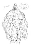 abs after_transformation anthro balls casual_nudity claws exposed fur furry_arms genitals growling humanoid_genitalia humanoid_penis implied_transformation male muscular muscular_male nipples nude penis sharp_teeth solo teeth text thought_bubble vein veiny_arms veiny_penis wolf_ears ephorox mythology eric_(ephorox) canid canine canis mammal mythological_canine mythological_creature were werecanid werecanine werewolf wolf english_text