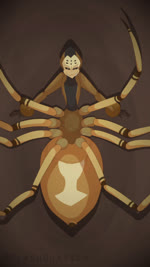 8_eyes 8_legs 9:16 animated arachnid arachnid_taur araneomorph arthropod arthropod_abdomen arthropod_taur black_widow_spider brown_eyes casimiro_(flashquatsch) fangs flashquatsch hi_res looking_at_viewer lying male markings multi_eye on_back presenting_legs short_playtime simple_background solo sound spider spider_legs spider_taur spinnerets tan_body taur teeth theridiid webm widow_spider