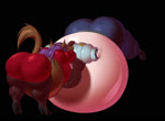 air_inflation audible_popping belly belly_expansion big_belly black_background breathing breathing_noises brown_body brown_hair brown_skin bursting clothing duo expansion fade_to_black female forced hair horror_(theme) huge_belly hyper hyper_belly inflating inflation kissing legwear overweight overweight_female overweight_humanoid plantigrade popping puffkiss purple_hair red_clothing security security_guard simple_background stockings translucent translucent_body milkybody suki_(milkybody) animal_humanoid cat_humanoid felid felid_humanoid feline feline_humanoid human humanoid mammal mammal_humanoid 2d_animation animated long_playtime motion_tweening sound voice_acted webm