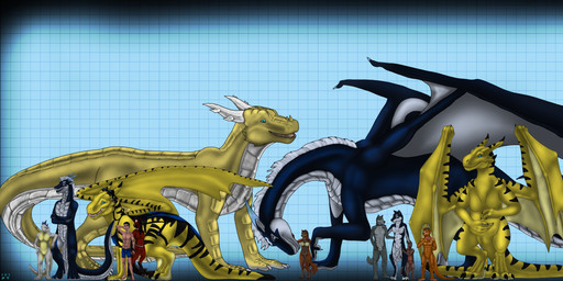 ambiguous_gender anthro bay_(marking) bulge chart detailed_bulge female feral fluffy fluffy_tail fur furry_tail group male markings nipples older_feral_younger_anthro older_feral_younger_human size_chart size_difference tail tapering_tail wolfywetfurr_(artist) mythology brokensoul_(character) darius_vo'rel diablito grayhypolf infinite rift_silverwater sasha_vo'rel silvereyes_valentino sliv'oth stardarkfurr tlan_atolm wolfywetfurr allosaurid allosauroid allosaurus canid canine canis dinosaur dragon equid equine fox horse human kobold mammal mustelid mythological_creature mythological_scalie otter prehistoric_species quarter_horse reptile saurischian scalie theropod wolf absurd_res hi_res