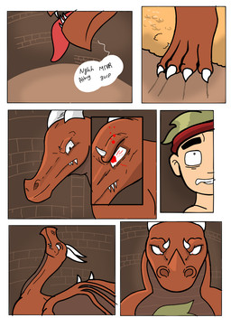 ambiguous_gender coin dialogue dungeon duo feral hypnosis larger_male male male/male membrane_(anatomy) membranous_wings mind_control potion size_difference smaller_male text wings kogo mythology dragon human mammal mythological_creature mythological_scalie scalie comic english_text hi_res