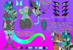 anthro big_breasts breasts butt female genitals machine pussy solo synthetic tail text thick_thighs biopulse mythology marceline_azure dragon hybrid mythological_creature mythological_scalie pit_viper rattlesnake reptile robot scalie snake viper absurd_res english_text hi_res model_sheet