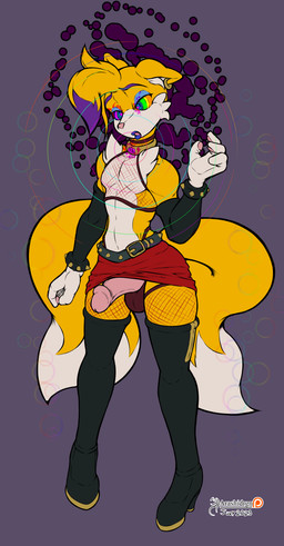anus balls belt boots bottomwear clothing femboy footwear fur genitals high_heeled_boots high_heels hypnosis legwear mind_control nude penis shoes skirt tail thigh_boots thigh_highs arashidrgn sega sonic_the_hedgehog_(series) miles_prower canid canine fox mammal 2025 absurd_res hi_res