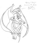 anthro cuddling duo hair horn hug hugging_another humanoid_pointy_ears male membrane_(anatomy) membranous_wings nude pointy_ears smile tail wings dtaina disney gargoyles brooklyn_(gargoyles) lexington_(gargoyles) gargoyle scalie line_art monochrome