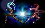 5_fingers action_pose back_groove big_breasts black_background black_boots black_clothing black_footwear black_gloves black_handwear blue_body blue_lightsaber blue_skin boots breasts bustier clothed clothing duo female fight fingers footwear gloves gold_clothing handwear holding_object jedi lekku_(anatomy) lightsaber melee_weapon not_furry pose pseudo_hair red_body red_lightsaber red_skin shoes simple_background sith sith_lord skimpy sword tattoo tight_clothing under_boob weapon yellow_boots yellow_clothing yellow_footwear yellow_gloves yellow_handwear darthhell star_wars aayla_secura darth_talon alien alien_humanoid humanoid twi'lek 16:10 2010 3d_(artwork) absurd_res digital_media_(artwork) hi_res widescreen
