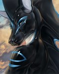 anthro latex male solo conditional_dnp latex_(artist) mythology bat canid canine canis domestic_dog dragon mammal mythological_creature mythological_scalie scalie wolf 2024 portrait