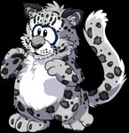 ambiguous_gender feral fur grey_body grey_fur leopard_spots leopard_tail solo spots standing_on_hind_legs toony unknown_artist club_penguin felid mammal pantherine snow_leopard absurd_res alpha_channel full-length_portrait hi_res official_art portrait