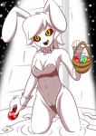 black_sclera breasts bunny_costume clothing costume crossgender easter_egg female floppy_ears glowing glowing_eyes goo-connected_lips hair holidays long_ears medium_breasts playboy_bunny pole short_hair slime smile solo standing white_body white_hair white_skin wide_hips yellow_eyes unknownlewder easter the_binding_of_isaac_(series) delirium_(tboi) animal_humanoid goo_creature humanoid digital_media_(artwork) hi_res