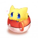 ambiguous_gender blue_eyes container cup daww fur glistening glistening_eyes heart_symbol in_container in_cup micro pokeball pokemug simple_background solo standard_pokeball white_background yellow_body yellow_fur 2620981 if_it_fits_i_sits_(meme) nintendo pokemon generation_5_pokemon joltik pokemon_(species) 1:1 digital_media_(artwork) digital_painting_(artwork) low_res meme painting_(artwork) shaded