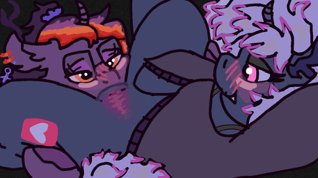 clothing cunnilingus cutie_mark deep_cunnilingus drinking_pussy_juice dubstep duo ear_piercing ear_ring eyelashes eyeshadow female female/female feral hair head_between_thighs highlights_(coloring) horn licking lying lying_and_blow_position makeup nude on_back oral penetration piercing purple_body ring_piercing sex smile sound_wave sound_wave_penetration sound_waves spread_legs spreading sweater tongue tongue_penetration topwear vaginal vaginal_penetration wings hasbro my_little_pony mythology vylet_pony top_5_videos_(vylet_pony) cephalopod coleoid decapodiform equid equine horse mammal marine mollusk mythological_creature mythological_equine pony squid