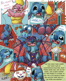 3_toes antennae_(anatomy) anthro atomic_wedgie ballbusting balls bdsm big_balls black_sclera blue_body blue_fur bodily_fluids carnival_game claws clothed clothed_anthro clothed_female clothed_male clothing cock_and_ball_torture crying dialogue dominant dominant_female feet female fully_clothed fully_clothed_anthro fully_clothed_female fully_clothed_male fur genital_torture genitals group humiliation laugh male pain partially_clothed partially_clothed_male pawpads pink_body pink_fur screaming sharp_teeth spank_marks spank_marks_on_ass speech_bubble spider_web_wedgie tears teeth test_of_strength text toe_claws toes tongue tongue_out torture trio wedgie white_body white_eyes white_fur vorkken16 disney lilo_and_stitch angel_(lilo_and_stitch) dr._jacques_von_hamsterviel stitch_(lilo_and_stitch) alien cricetid experiment_(lilo_and_stitch) hamster mammal rodent comic english_text hi_res