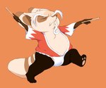 anthro asian_clothing clothing dancing east_asian_clothing exposed_belly festival fundoshi half_naked japanese_clothing male mature_anthro mature_male pawpads solo underwear hypnokoo dreamworks kung_fu_panda master_shifu ailurid mammal red_panda