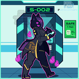 accident anthro biped clothed clothing contained containment duo female forced hair inside laboratory long_tongue lore nipple_outline prison science_fiction side_view tail text tongue unwilling_prey vore willing_pred nagifur wisp_(nagifur) felid mammal 1:1 2d_animation animated digital_media_(artwork) english_text loop seamless_loop story story_in_description