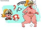 alternate_species blonde_hair breasts clothing feet female fungus genitals hair headgear headwear humanized mushroom nipples nude pubes pussy solo super_mushroom thick_thighs thegreyzen thehornyzen mario_bros nintendo paper_mario goombella goomba human mammal 2024 absurd_res hi_res