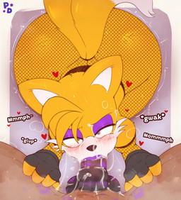 2_tails animal_genitalia animal_penis anthro anthro_on_anthro anthro_penetrated anthro_penetrating anthro_penetrating_anthro anthro_penetrating_male armwear balls big_butt blush blush_lines bodily_fluids brown_body brown_fur butt clothed clothing crossdressing crossdressing_male cum cum_drip cum_in_mouth cum_inside cum_on_face cum_on_penis cum_string dripping duo equine_genitalia equine_penis eyelashes eyeshadow femboy fishnet_armwear fishnet_clothing fishnet_legwear fur genital_fluids genitals gloves hand_on_leg hand_on_thigh handwear heart_symbol high-angle_view kiss_mark legwear lipstick lipstick_on_balls lipstick_on_penis looking_up makeup male male/male male_anthro male_penetrated male_penetrating male_penetrating_male medial_ring messy multi_tail oral oral_only oral_penetration penetration penis sex steam tail tears text tuft wide_hips yellow_body yellow_fur pony_dreaming sega sonic_the_hedgehog_(series) miles_prower canid canine canis equid equine fox horse mammal 2026 absurd_res artist_name colored detailed digital_drawing_(artwork) digital_media_(artwork) hi_res shaded signature