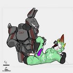 ahegao anal anal_penetration anthro bodily_fluids cum cum_inside cum_on_face duo ejaculation femboy genital_fluids genitals glowing glowing_genitalia glowing_penis green_body grey_body looking_pleasured machine male male/male male_penetrated male_penetrating male_penetrating_male muscular muscular_male penetration penile penile_penetration penis penis_in_ass sex ara_squawks ruderobot ara_(ara_squawks) jack_(ruderobot) avian bird humanoid macaw neotropical_parrot parrot robot robot_humanoid true_parrot 1:1 absurd_res artist_collaboration hi_res