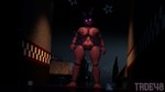 5_fingers absurd_res animatronic anthro big_breasts black_nose bonnie_(fnaf) breasts chair crossgender female fingers five_nights_at_freddy's furniture genitals hi_res inside lagomorph leporid looking_at_viewer machine mammal mtf_crossgender navel nipples purple_body purple_eyes purple_nipples purple_pussy pussy rabbit robot scottgames slightly_chubby slightly_chubby_anthro slightly_chubby_female solo table tade48 walking