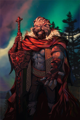 anthro cape clothing fangs male melee_weapon outstretched_hand scar solo sword teeth weapon eruprior elden_ring fromsoftware blaidd_(elden_ring) canid canine canis mammal wolf 2:3 absurd_res hi_res