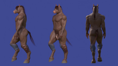animal_genitalia animal_penis anthro balls blue_background butt clothed clothing equine_genitalia equine_penis flaccid genitals lumian male nude penis sarril simple_background solo walk_cycle walking nouvua equid equine horse mammal 3d_(artwork) 3d_animation animated digital_media_(artwork) hi_res no_sound webm