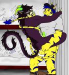 abs anal antelope balls belt biceps bottomless clothing cum cum_in_ass cum_inside cumshot duo erection feline fur gay green_penis gripping holding horn hunterramirez leaking lion male mammal muscles nude orgasm pants pants_down pecs penis pose presenting prison sex shirt smile stand_and_carry_position standing strypes topless wings
Rating: Explicit
Score: 1
User: HunterRamirez
Date: September 17, 2013